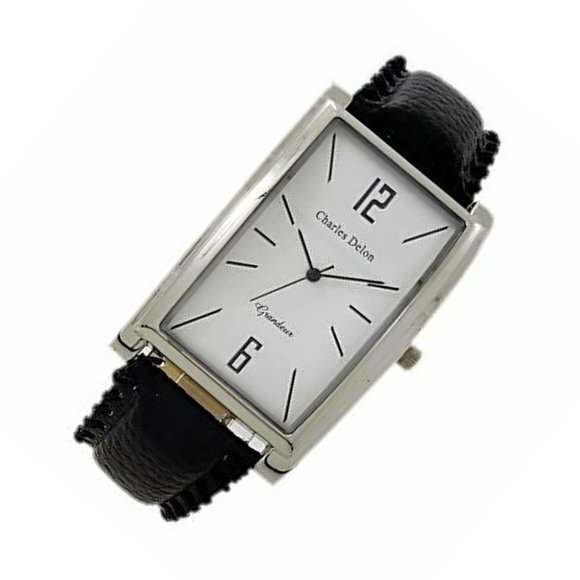 Charles Delon Casual Style Black/Silver Watch
